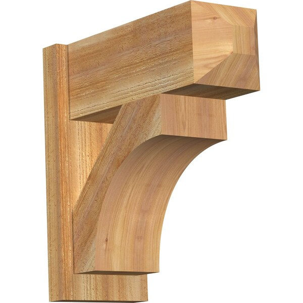 Ekena Millwork Westlake Rough Sawn Craftsman Outlooker, Western Red Cedar, 8"W x 20"D x 20"H OUT08X20X20WTL04RWR - main
